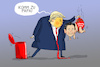 Cartoon: DeSantis gibt auf (small) by leopold maurer tagged desantis,usa,präsident,wahlkampf,republikaner,trump,kandidaten,mini,me,ausstieg,florida,leopold,maurer,karikatur,cartoon