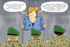Cartoon: Merkel ehrt Soldaten (small) by leopold maurer tagged merkel,ehrung,soldaten,bundeswehr,evakuierungsmission,kabul,afghanistan,mission,umsonst,lehren,abzug,terror,taliban,nato,usa