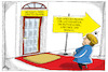 Cartoon: merkel und trump (small) by leopold maurer tagged merkel stattsbesuch trump usa deutschland abneigung widerwillen strafzölle diplomatie bundeskanzlerin