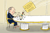 Cartoon: Reichweitenbeschränkung Merz (small) by leopold maurer tagged merz,putin,ukraine,krieg,russland,deutschland,bundeskanzler,reichweitenbeschränkung,ende,waffen,taurus,lieferung,europa,leopold,maurer,karikatur,cartoon