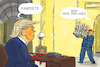 Cartoon: Trump Anklage (small) by leopold maurer tagged trump,anklage,dokumentenaffäre,hexenjagd,demokratie,justiz,usa,präsident,donald,kandidat,wahl,republikaner,leopold,maurer,karikatur,cartoon