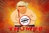 Cartoon: Trump Strafzölle (small) by leopold maurer tagged rambo,trump,strafzölle,mexiko,kanada,kolumbien,abschiebungen,dekrete,grönland,anexion,drohungen,welt,eu,wirtschaft,usa,präsident,leopold,maurer,cartoon,karikatur