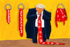 Cartoon: Ultimatum (small) by leopold maurer tagged usa,trump,iran,krieg,israel,ultimatum,verschieben,strategie,weltwirtschaft,hormuz,strasse,ölkrise,spritpreise,cartoon,karikatur,leopold,maurer