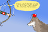 Cartoon: Wolfabschuss Schweiz (small) by leopold maurer tagged schweiz,wölfe,abschuss,rudel,thema,kontrovers,landwirtschaft,nutztiere,wildtiere,wild,apfel,tell,bogen,leopold,maurer,cartoon,karikatur