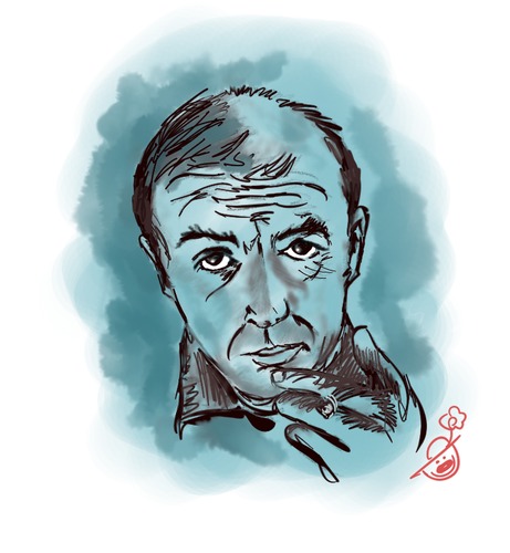 Cartoon: Edip Cansever (medium) by Mineds tagged edip,cansever
