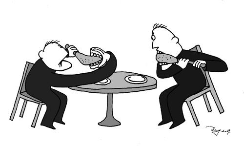Cartoon: bite (medium) by TTT tagged tang,bite