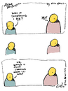 Cartoon: something i did - by eric Hews (small) by ericHews tagged man,woman,argument,conundrum