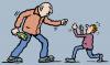 Cartoon: Unfair fight (small) by Ellis Nadler tagged fight,large,small,unequal,bottle,drunk,boxing,thug,men,violence,pub