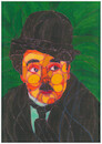 Cartoon: Charles Chaplin in color (small) by omar seddek mostafa tagged charles,chaplin,in,color