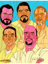 Cartoon: The five Cuban detainees (small) by omar seddek mostafa tagged the,five,cuban,detainees