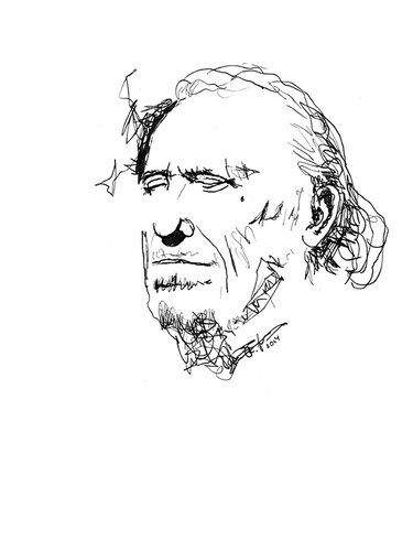 Cartoon: Bukowski (medium) by cosmo9 tagged charles,bukowski