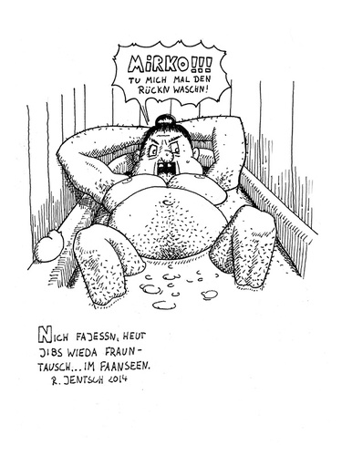 Cartoon: olle Frauen (medium) by cosmo9 tagged frauentausch,frauen