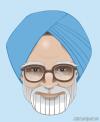 Cartoon: Manmohan Singh (small) by Aleix tagged manmohan,singh,aleix,cartoon,caricatura,vectorized