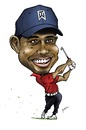 Cartoon: Tiger Woods (small) by Perics tagged tiger,woods,golf,caricature,pga