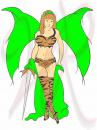 Cartoon: Tiger Lily (small) by WillowRaven Illustration and Design Plus tagged fantasy,pixie,faery,tiger,lily,sword
