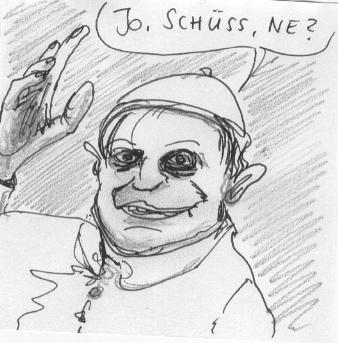 Cartoon: Schüss (medium) by timfuzius tagged pope,papst,kirche