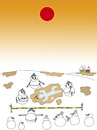Cartoon: murder (small) by joruju piroshiki tagged murder,snowman,police,sun,global,warming