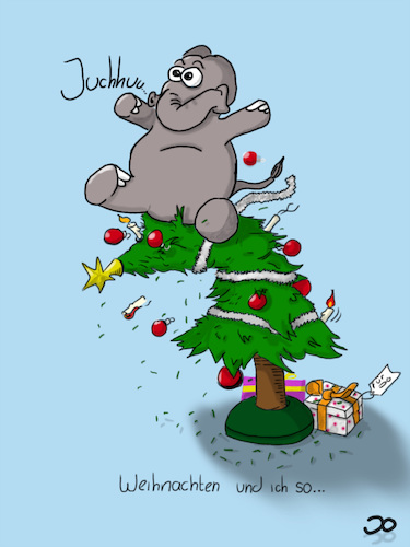 Cartoon: Weihnachtsfant (medium) by Grikewilli tagged elefant,weihnachten,christmas,xmas,weihnachtsbaum,lametta,nadeln,kugeln,schleife,dezember,geschenke,tierreich,vorfreude,christkind,silvester,zwischen,den,jarhen,feiertage,weihnachtsmann,santa,claus,tree,baum,tanne,gift,happy,frohe