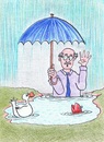 Cartoon: Dr Foster (small) by Kerina Strevens tagged doctor,foster,puddle,middle,water,wet,nursery,rhyme