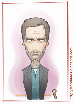 Cartoon: Hugh Laurie (medium) by Freelah tagged hugh,laurie,house