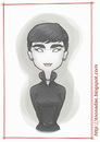 Cartoon: Audrey Hepburn (small) by Freelah tagged audrey,hepburn