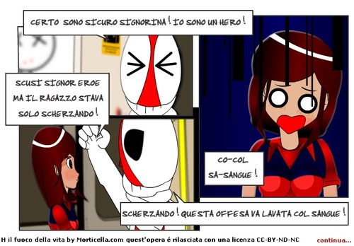 Cartoon: H Eroe pervertito completo (medium) by morticella tagged anime,manga,fumetti,morticella,comics,gratis