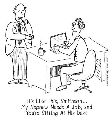 Cartoon: Its Like This Smithson (medium) by David_Bromley tagged office,humor,boss,job,employee,desk,computer