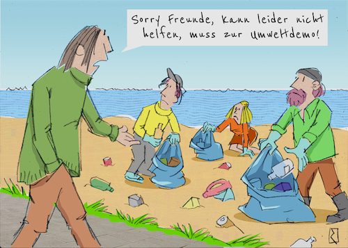 Cartoon: Demo (medium) by Jan Rieckhoff tagged umwelt,umweltverschmutzung,umweltdemonstration,umweltschützer,umweltschutz,abfall,müll,müllsammler,plastikmüll,vermüllung,meere,weltmeere,plastik,strand,verschmutzung,ozean,klima,klimakatastrophe,erderwaermung,co2,ausstoss,treibhauseffekt,atmosphaere,vermeidung,wiederverwendung,verwertung,wertstoff,gewinnung,kreislauf,klimasuende,recycling,aktivisten,cartoon,comic,karikatur,witz,zeichnung,jan,rieckhoff,umwelt,umweltverschmutzung,umweltdemonstration,umweltschützer,umweltschutz,abfall,müll,müllsammler,plastikmüll,vermüllung,meere,weltmeere,plastik,strand,verschmutzung,ozean,klima,klimakatastrophe,erderwaermung,co2,ausstoss,treibhauseffekt,atmosphaere,vermeidung,wiederverwendung,verwertung,wertstoff,gewinnung,kreislauf,klimasuende,recycling,aktivisten,cartoon,comic,karikatur,witz,zeichnung,jan,rieckhoff