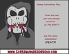 Cartoon: Loving Death (small) by Mewanta tagged valentines,hate,death,grim,reaper,twisted,humor