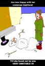 Cartoon: snowman love (small) by Mewanta tagged snowman,love