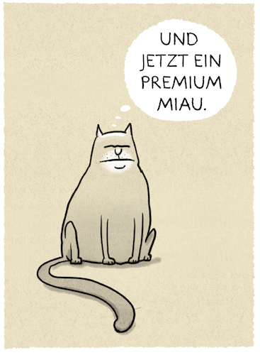 Cartoon: ... (medium) by markus-grolik tagged kater,katze,haustier,miau,mensch,tier,kater,katze,haustier,miau,mensch,tier