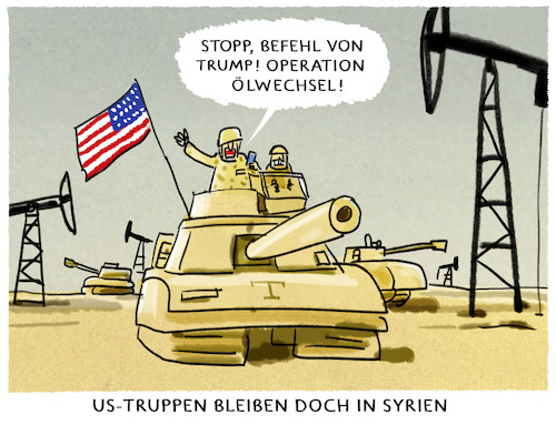 Cartoon: ... (medium) by markus-grolik tagged oelwechsel,trump,syrien,putin,erdogan,geostrategie,oel,usa,us,praesident,kurden,ypg,is,truppenrueckzug,oelwechsel,trump,syrien,putin,erdogan,geostrategie,oel,usa,us,praesident,kurden,ypg,is,truppenrueckzug