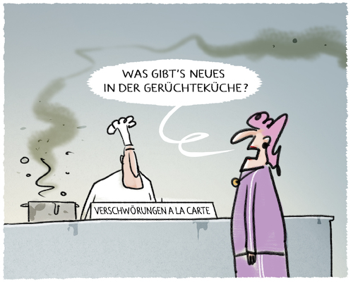 Cartoon: Aufgebrüht... (medium) by markus-grolik tagged verschwörung,gerüchte,verschwörungstheoire,demo,esoterik,verschwörung,gerüchte,verschwörungstheoire,demo,esoterik