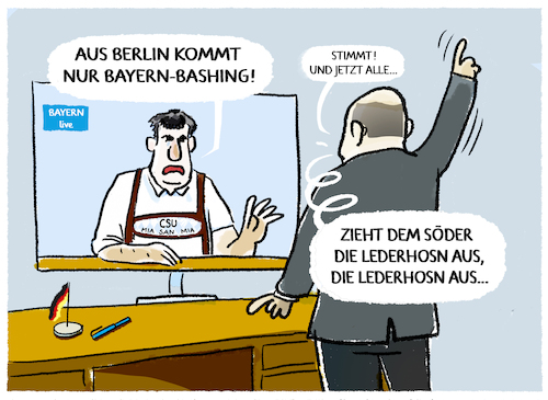 Cartoon: Beleidigte Leberwurstpolitik (medium) by markus-grolik tagged beleidigte,leberwurstpolitik,beleidigte,leberwurstpolitik