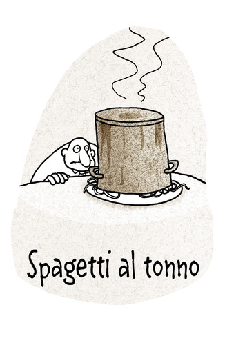 Cartoon: mittagsmenu (medium) by markus-grolik tagged spagetti