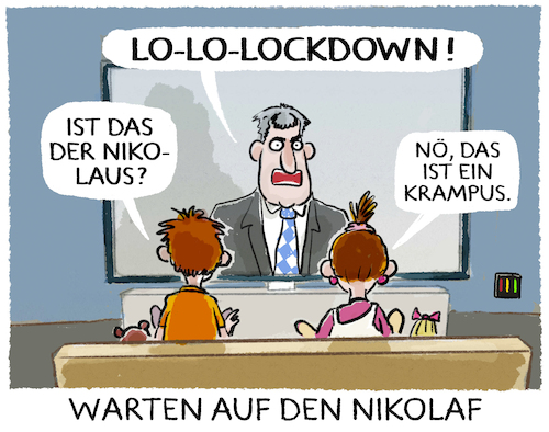 Cartoon: Olaf.. (medium) by markus-grolik tagged lockdown,nikolaus,scholz,ampel,spd,fdp,gruene,csu,bayern,pandemie,omikron,inzidenzen,soeder,krampus,lockdown,nikolaus,scholz,ampel,spd,fdp,gruene,csu,bayern,pandemie,omikron,inzidenzen,soeder,krampus