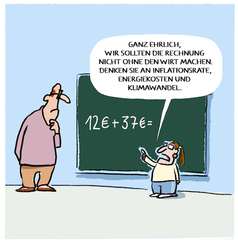 Cartoon: Rechnung... (medium) by markus-grolik tagged math2022,math2022