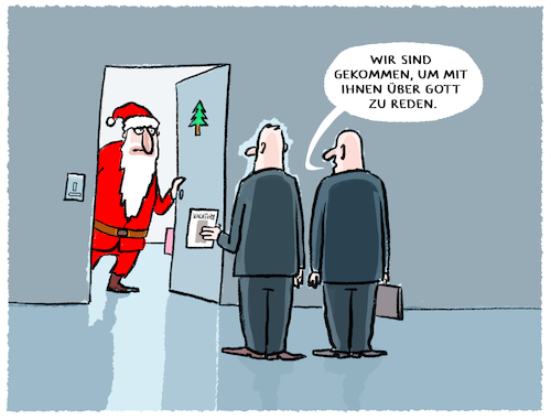 Cartoon: Santa Claus (medium) by markus-grolik tagged weihnachten,santa,claus,religion,gott,wachturm,zeugen,jehovas,kirche,advent,glauben,weihnachten,santa,claus,religion,gott,wachturm,zeugen,jehovas,kirche,advent,glauben