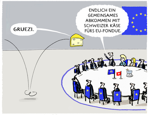 Cartoon: Schweiz-EU... (medium) by markus-grolik tagged schweiz,eu,bruessel,europa,abkommen,handel,wirtschaft,binnenmarkt,wirtschaftsabkommen,handelsabkommen,käse,schweiz,eu,bruessel,europa,abkommen,handel,wirtschaft,binnenmarkt,wirtschaftsabkommen,handelsabkommen,käse