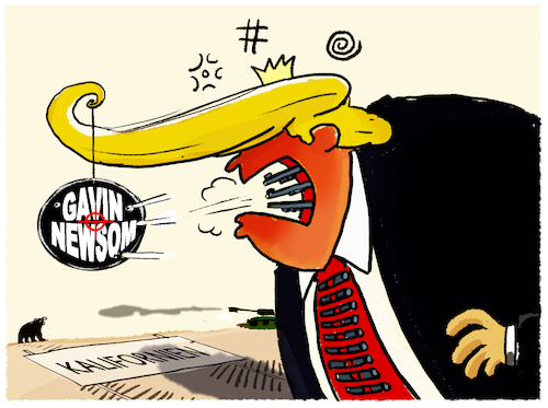 Trump versus Gavin Newsom... Trump versus Gavin Newsom...