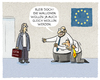 Cartoon: ... (small) by markus-grolik tagged ceta,eu,kanada,freihandel,freihandelsabkommen,belgien,ttip,martin,schulz,chrystia,freeland,brüssel