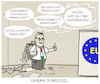 Cartoon: ... (small) by markus-grolik tagged ungarn,viktor,orban,brüssel,europa,eu,vertragsverletzungsverfahren