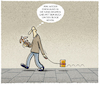 Cartoon: ...bibliophil... (small) by markus-grolik tagged lesen,buch,hund,gassi,haustier,leser,wortspiel