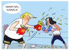 Cartoon: Endspurt... (small) by markus-grolik tagged showdown,donald,trump,harris,usa,republikaner,us,wahlkampf