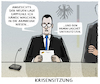 Cartoon: Ernstfall... (small) by markus-grolik tagged corona,virus,krise,cdu,laschet,gesundheitsminister,jens,spahn,parteivorsitz,csu,seehofer