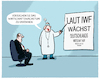 Cartoon: IWF-Konjunktur-Prognose (small) by markus-grolik tagged g7,iwf,wirtschaftsprognose,wirtschaftswachstum,deutschland,konjunktur