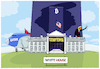 Cartoon: MAGA-Kingdom... (small) by markus-grolik tagged maga,us,usa,trump,air,force,one,boing,katar,tower,weißes,haus,korruption,amerika,präsident,musk,bitcion,krypto