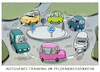 Cartoon: Mobilität... (small) by markus-grolik tagged autogenes,training,autocartoon,kreisverkehr,meditation,geduld,berufsverkehr,feldenkreisverkehr,feldenkrais,entspannung