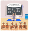 Cartoon: Namaste... (small) by markus-grolik tagged math2022,mathematik,yoga,unterricht,lehrer,grundschule,schüler