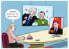 Cartoon: Putin und Peking (small) by markus-grolik tagged putin,xi,jinping,china,russland,ukraine,krieg,usa,biden,ueberraschungsbesuch,unterstuetzung,selenskyi,waffen,militaer,nato